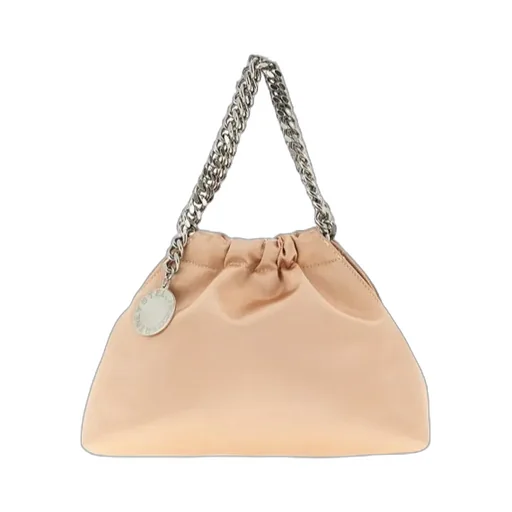 Stella Mccartney Logo Plaque Chained Tote Bag
