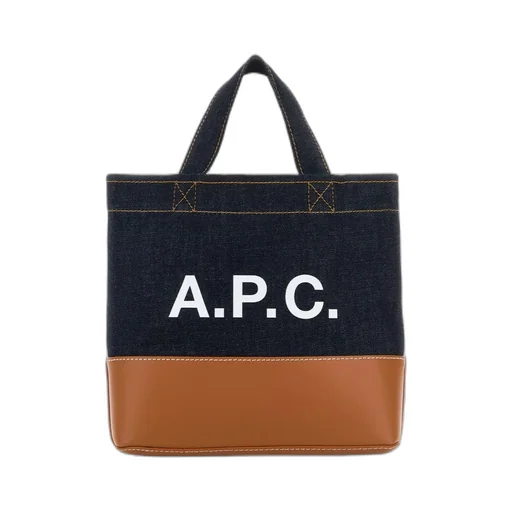 A.P.C. Denim Mini Axel Tote Bag
