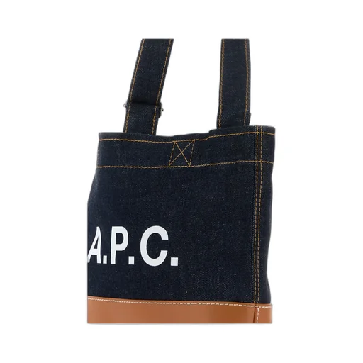 A.P.C. Denim Mini Axel Tote Bag