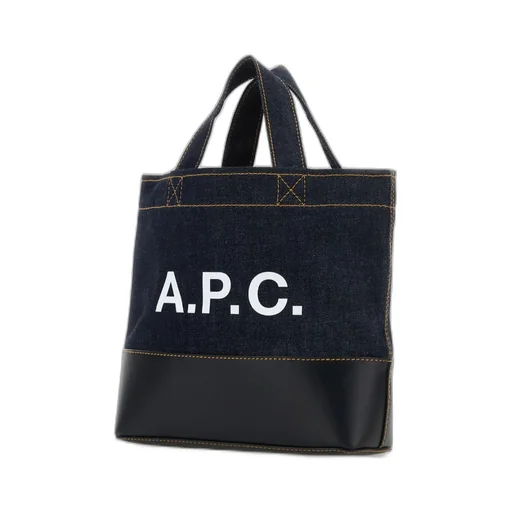 A.P.C. Denim Mini Axel Tote Bag