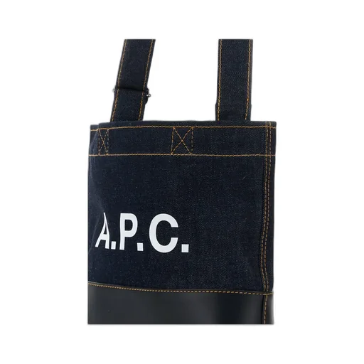 A.P.C. Denim Mini Axel Tote Bag