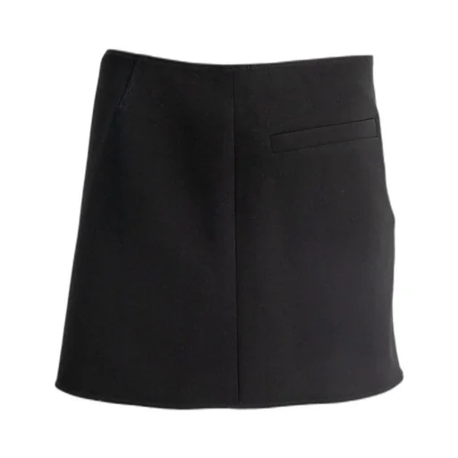 CourrÈGes Logo-Detail Zipped Mini Skirt