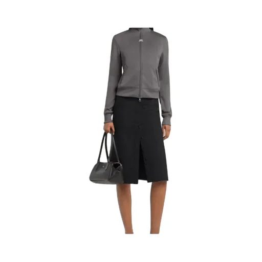 Buttoned Midi Skirt