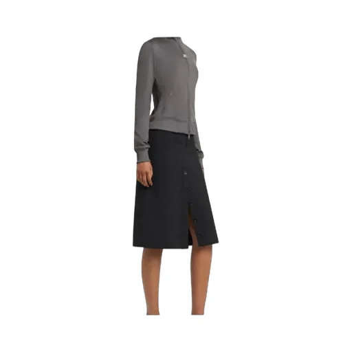 Buttoned Midi Skirt
