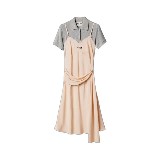 Miu Miu Two-Toned Layered Dress