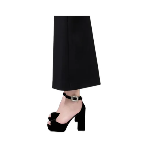 Roger Vivier Velvet Platform Sandals