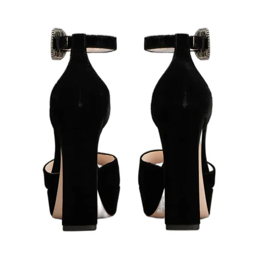 Roger Vivier Velvet Platform Sandals