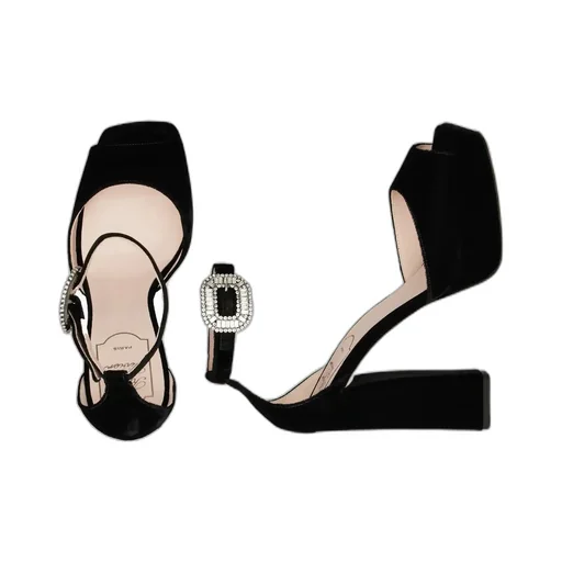 Roger Vivier Velvet Platform Sandals
