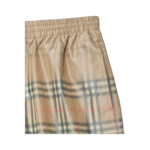 Burberry Checked Drawstring Swim Shorts