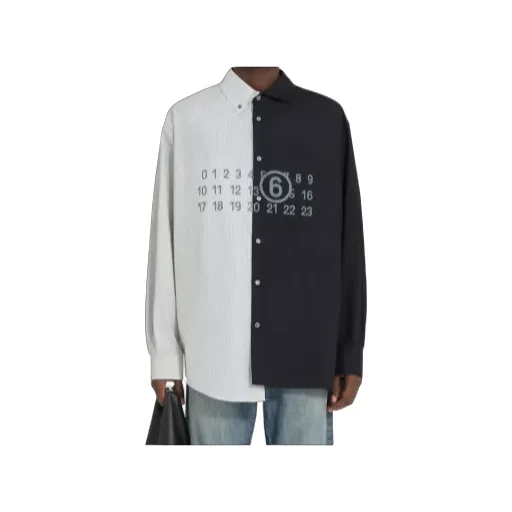 Two-Tone Long-Sleeved Shirt