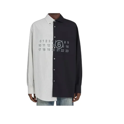 Two-Tone Long-Sleeved Shirt