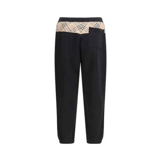 Burberry Check Detail Jogging Trousers