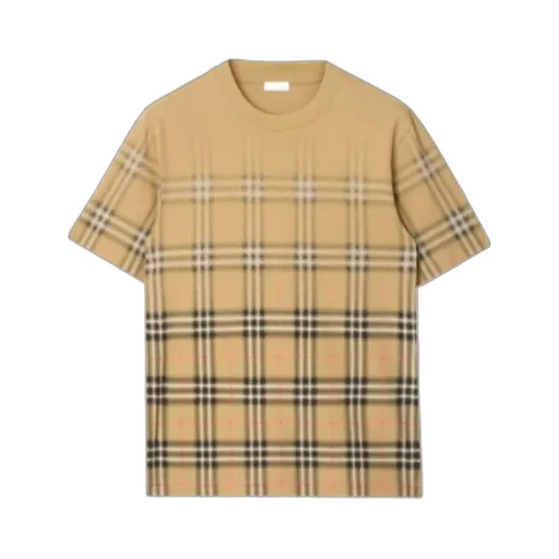 Burberry Gradient Check Crewneck T-Shirt