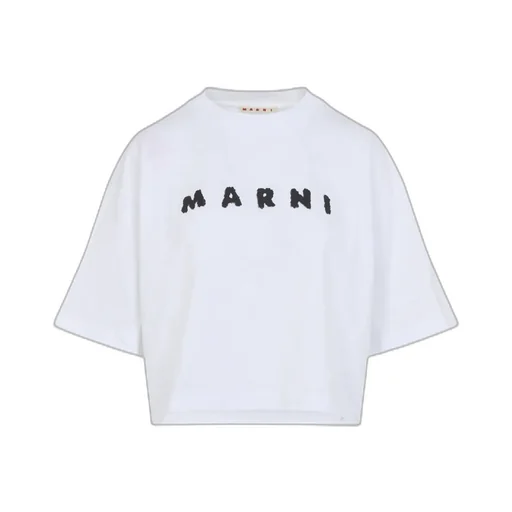 Marni Cropped Logo T-Shirt