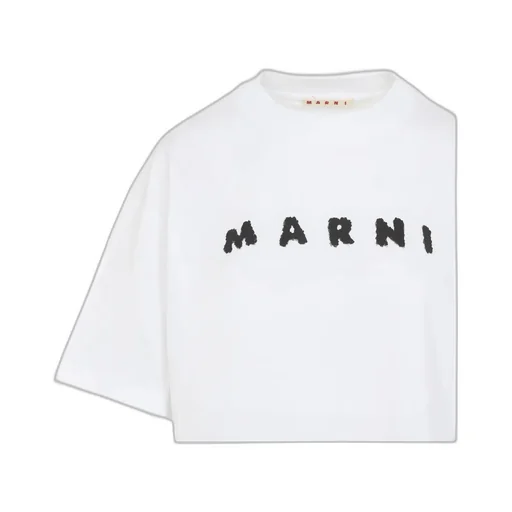 Marni Cropped Logo T-Shirt