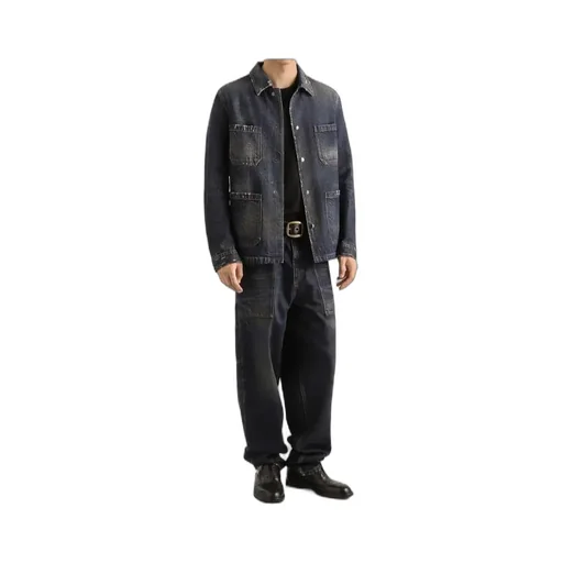 Long-Sleeved Denim Jacket