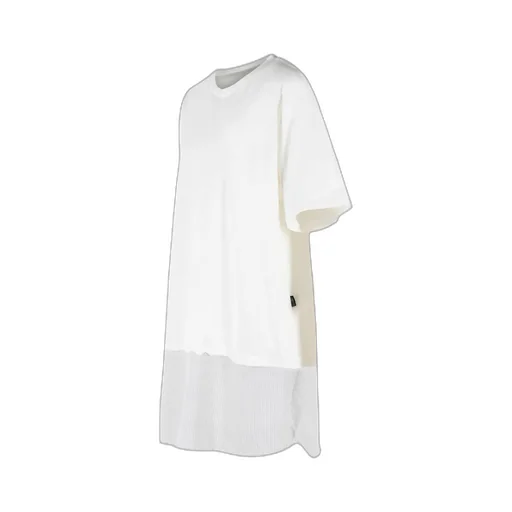 Mm6 Maison Margiela Crewneck Panelled Dress