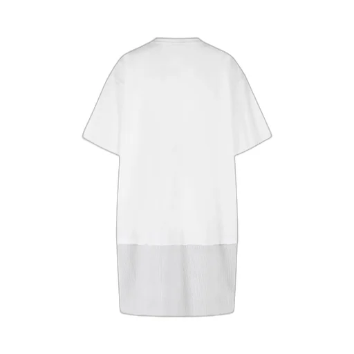 Mm6 Maison Margiela Crewneck Panelled Dress