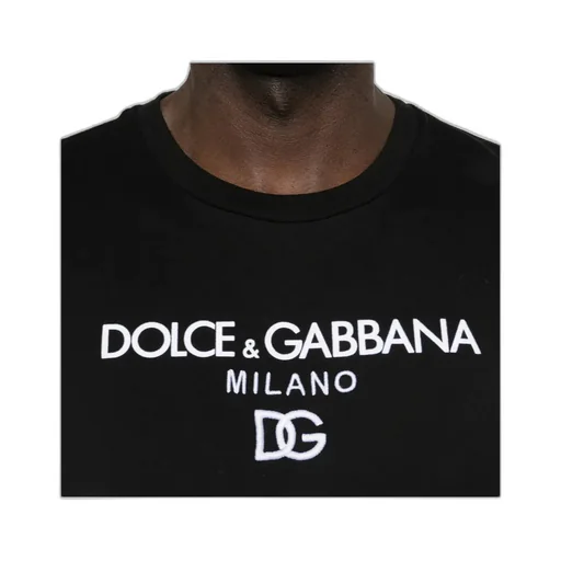 Dolce & Gabbana Logo Embroidered T-Shirt