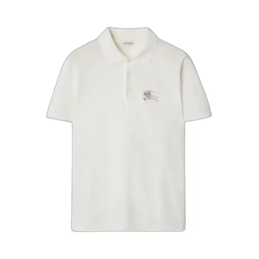 Burberry Ekd Embroidered Short Sleeved Polo Shirt