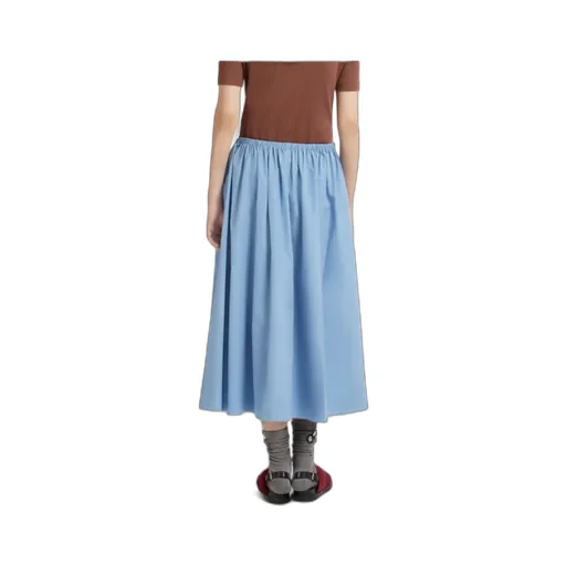 Marni Poplin Drawstring Skirt