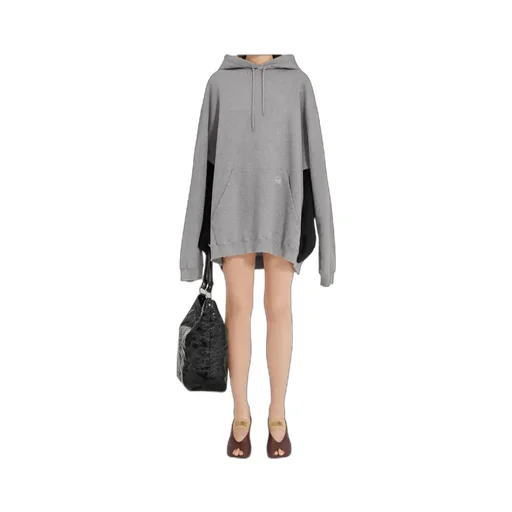 Mm6 Maison Margiela Tie Detailed Hooded Mini Dress