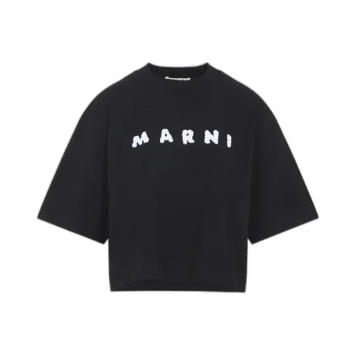 Marni Logo Scribbled Boxy T-Shirt