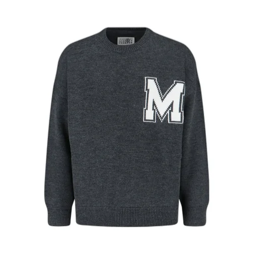 Mm6 Maison Margiela Varsity Knitted Sweater