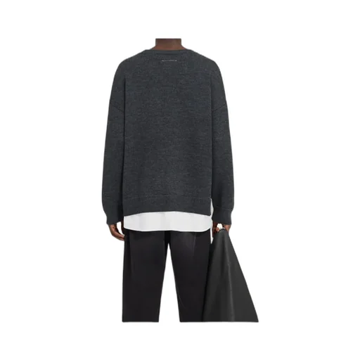 Mm6 Maison Margiela Varsity Knitted Sweater