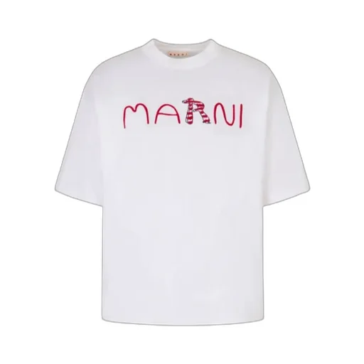 Marni Logo Printed Crewneck T-Shirt