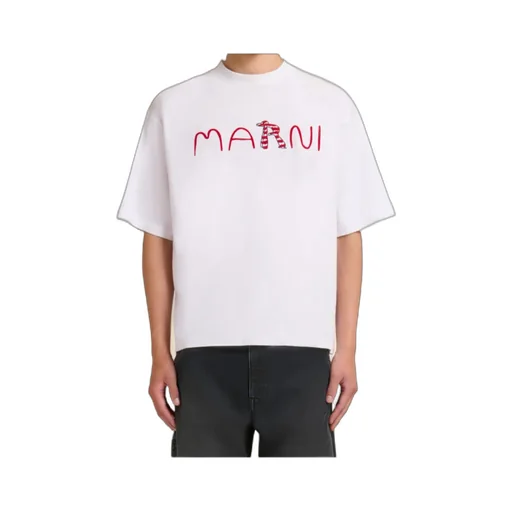 Marni Logo Printed Crewneck T-Shirt
