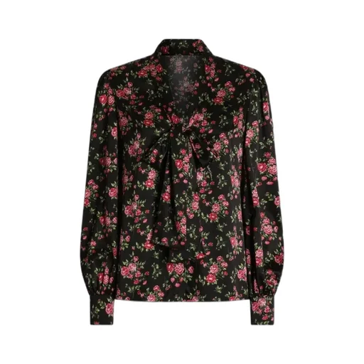 Dolce & Gabbana Bouquet-Printed Satin Shirt