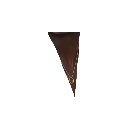 Maison Margiela Logo Ring Pendant Necklace
