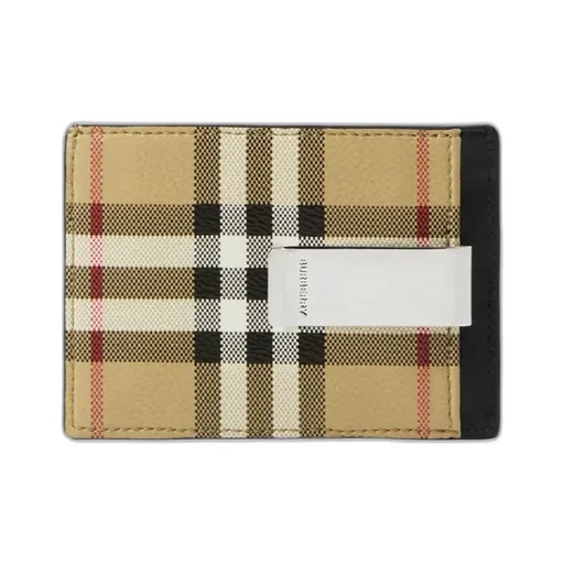 Burberry Check Printed Card Holder