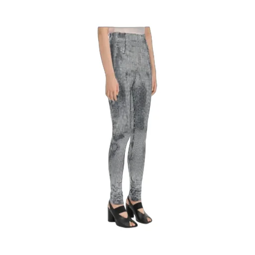 Mm6 Maison Margiela High-Waisted Sequinned Trousers