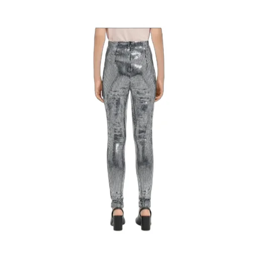 Mm6 Maison Margiela High-Waisted Sequinned Trousers