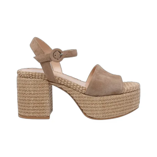 Gianvito Rossi Round-Toe High-Heeled Sandals