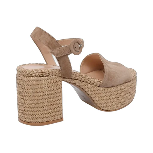 Gianvito Rossi Round-Toe High-Heeled Sandals