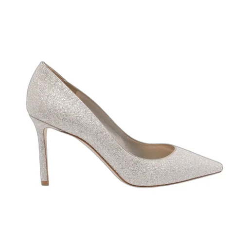 Jimmy Choo Romy 85 Glitter Pointy Toe Pumps