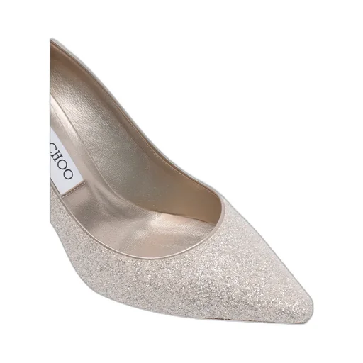 Jimmy Choo Romy 85 Glitter Pointy Toe Pumps