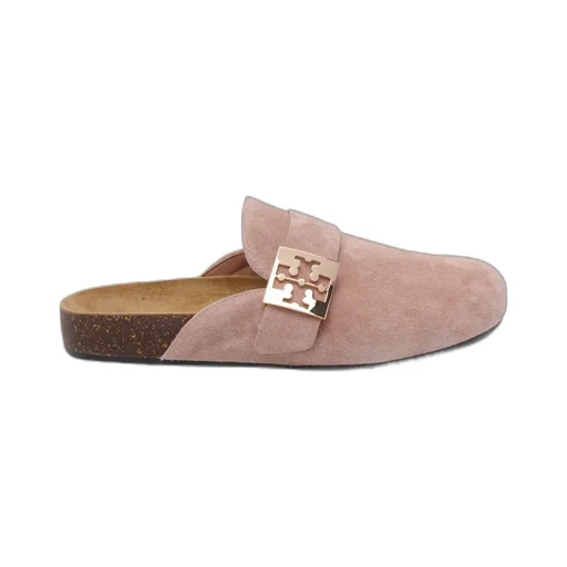 Mellow Metal-Logo Suede Mules