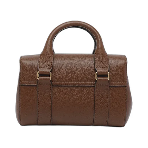 Mulberry Logo Engraved Foldover Top Tote Bag