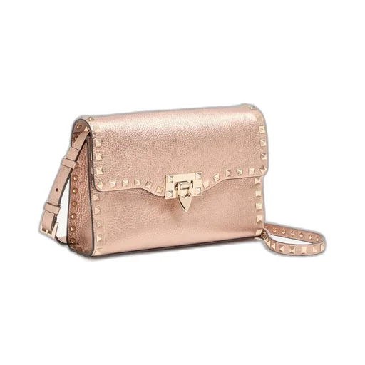 Valentino Garavani Rockstud Foldover Top Small Crossbody Bag