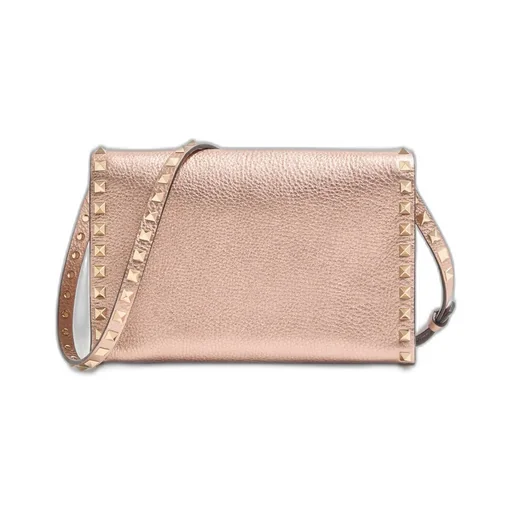 Valentino Garavani Rockstud Foldover Top Small Crossbody Bag