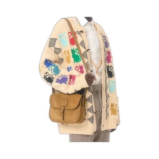 Valentino Antibes Foldover Top Shoulder Bag