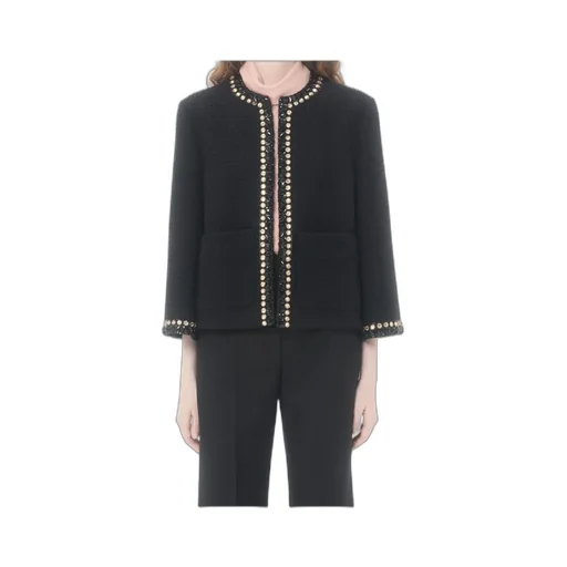 Embroidered Canestrello Tweed Jacket