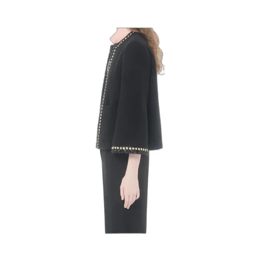 Embroidered Canestrello Tweed Jacket