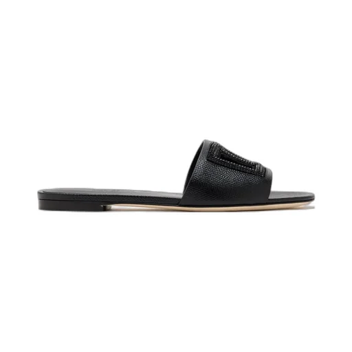 Dolce & Gabbana Logo Embellished Slides