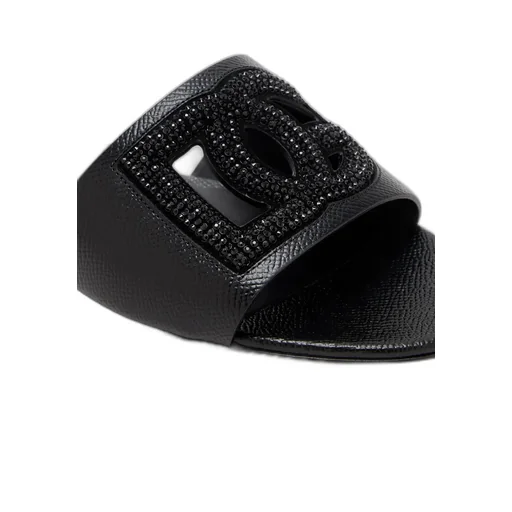 Dolce & Gabbana Logo Embellished Slides