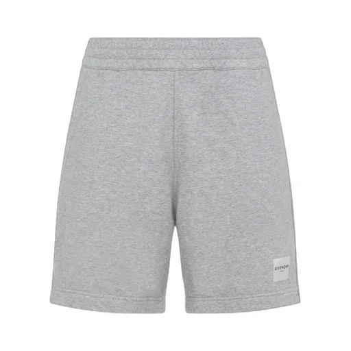 Givenchy Paris Logo Patch Elastic Waist Shorts